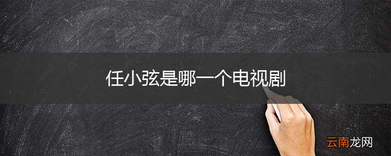 任小弦是哪一个电视剧