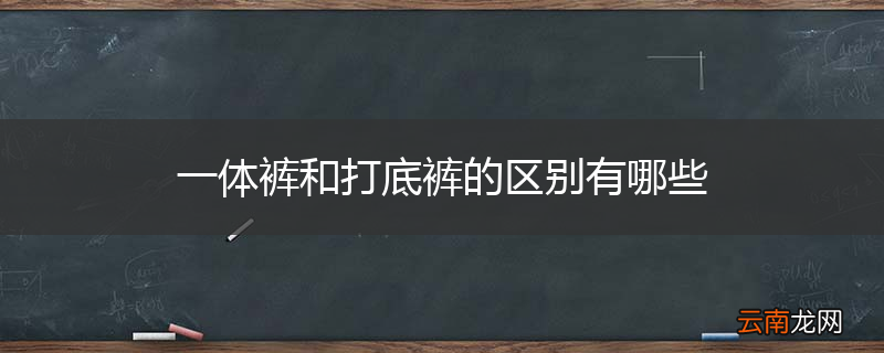 一体裤和打底裤的区别有哪些