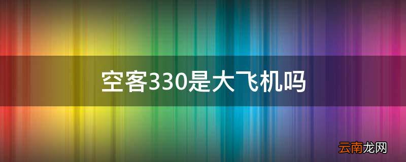 空客330是大飞机吗