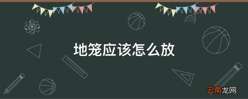 地笼应该怎么放