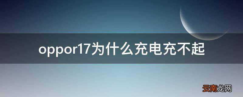 oppor17为什么充电充不起