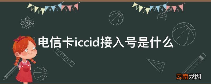 电信卡iccid接入号是什么