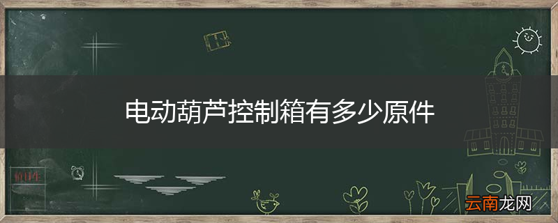 电动葫芦控制箱有多少原件