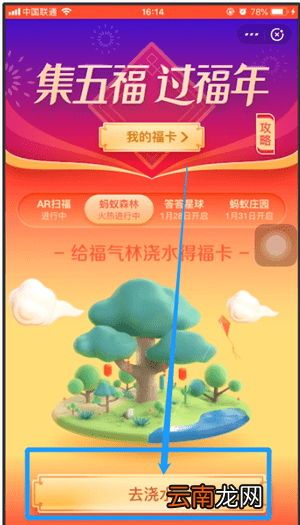 支付宝中找到福气林具体操作方法