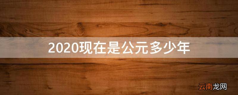 2020现在是公元多少年