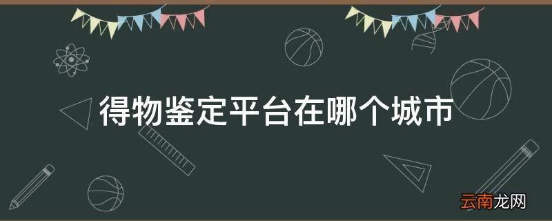 得物鉴定平台在哪个城市