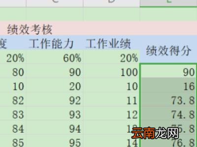 excel怎么进行权重计算公式