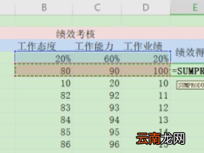 excel怎么进行权重计算公式