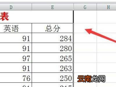 怎么隐藏表格中的几列