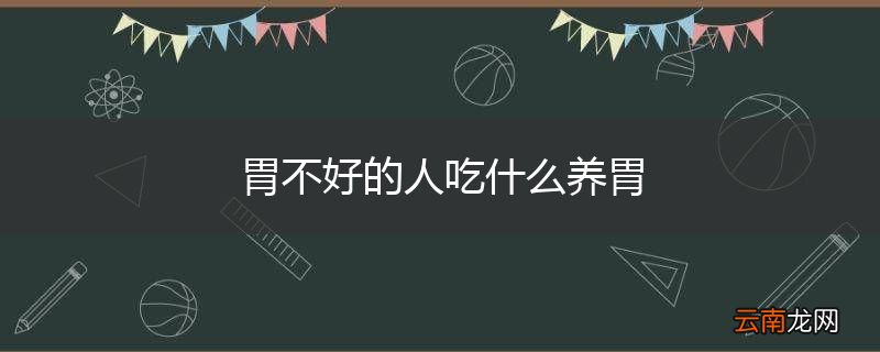 胃不好的人吃什么养胃