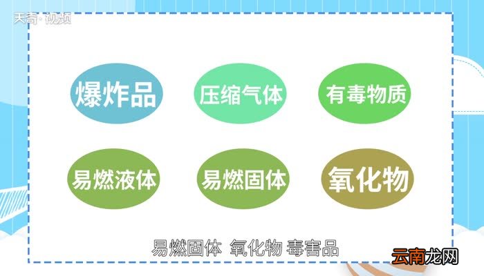 危险品分类常见危险品的种类