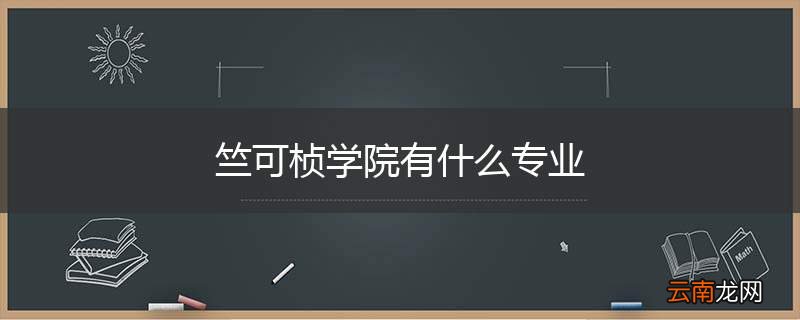 竺可桢学院有什么专业
