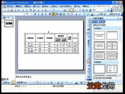 PPT视频教程PPT制作中怎样美化表格