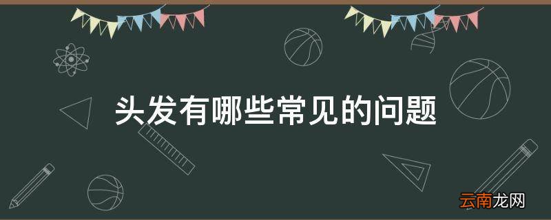 头发有哪些常见的问题