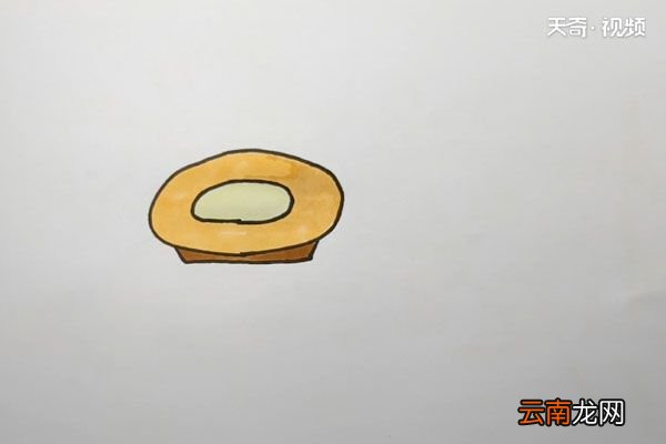 盘子简笔画