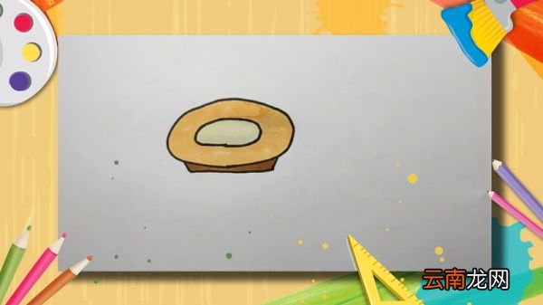 盘子简笔画