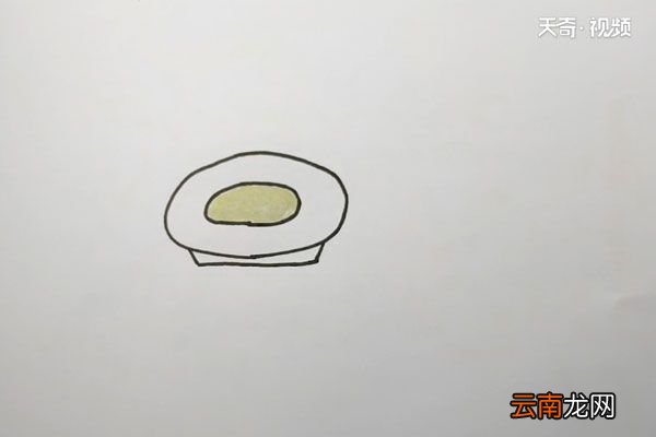 盘子简笔画