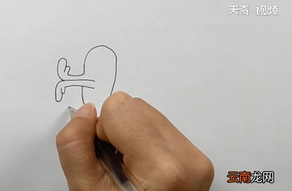 抖音小人推心简笔画