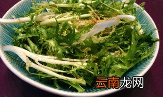 凉拌苦菊怎样拌好吃 凉拌苦菊的做法