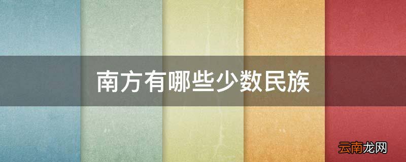 南方有哪些少数民族
