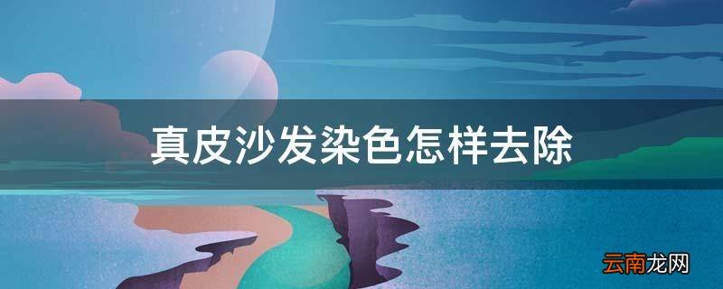 真皮沙发染色怎样去除
