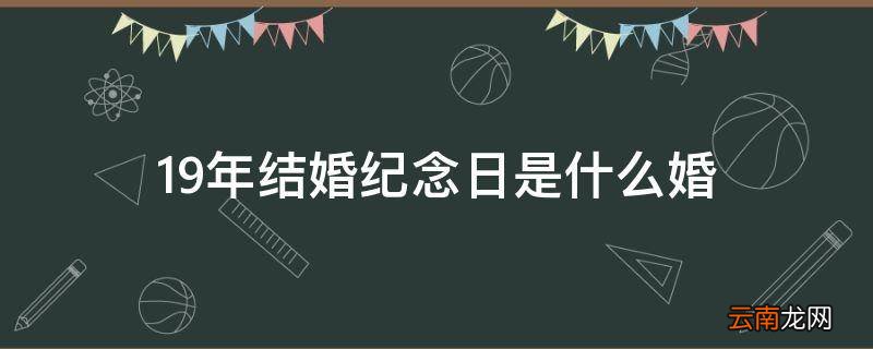 19年结婚纪念日是什么婚