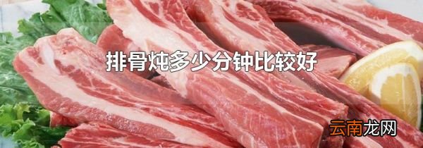 排骨炖多少分钟比较好