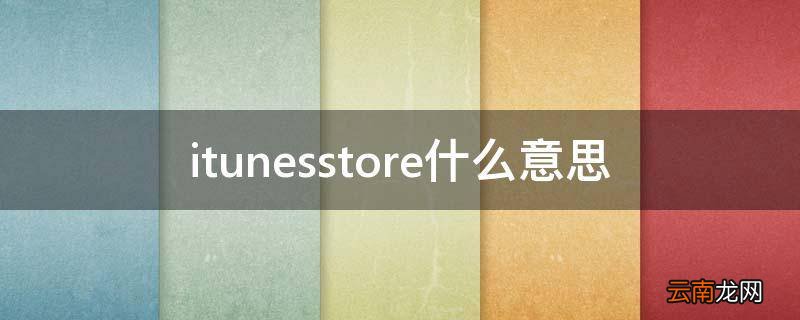 itunesstore什么意思