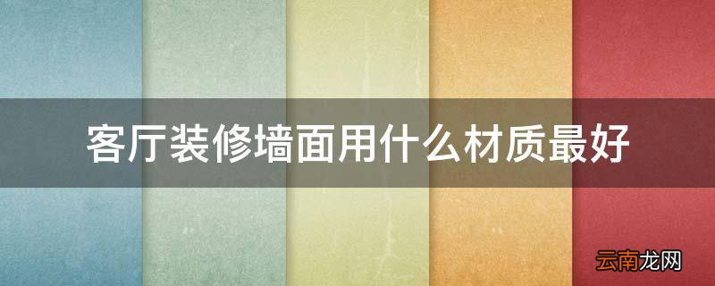 客厅装修墙面用什么材质最好
