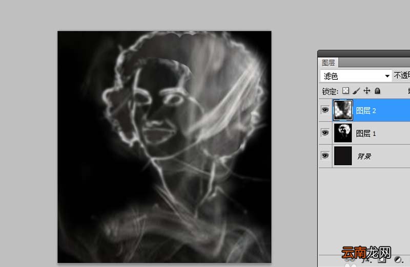 使用Photoshop cs5制作出烟雾效果人物轮廓具体操作方法