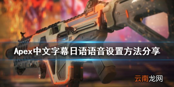 Apex中文字幕日语语音怎么设置 Apex中文字幕日语语音设置