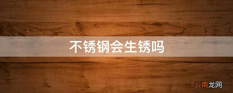 不锈钢会生锈吗