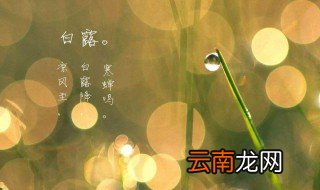 白露节气的特点是什么 白露节气的特点简单介绍