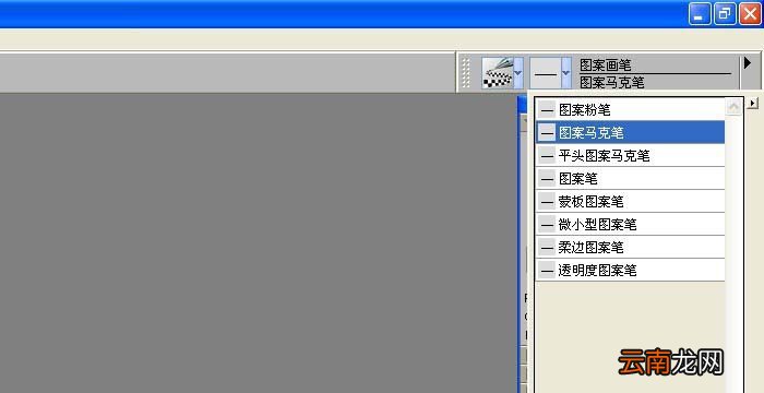 Painter中使用图案画笔绘制图形具体操作流程