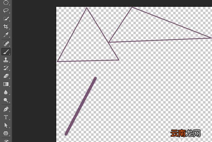使用ps绘画出三角形具体操作流程