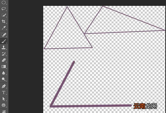 使用ps绘画出三角形具体操作流程