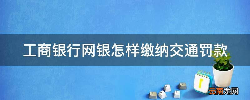 工商银行网银怎样缴纳交通罚款