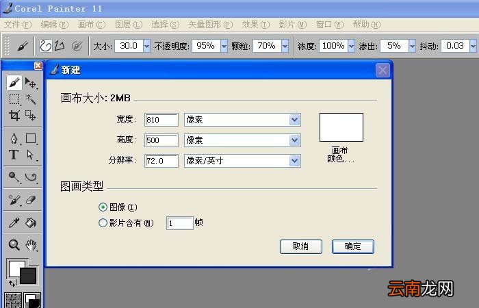 painter中使用画笔工具绘制曲线具体步骤介绍