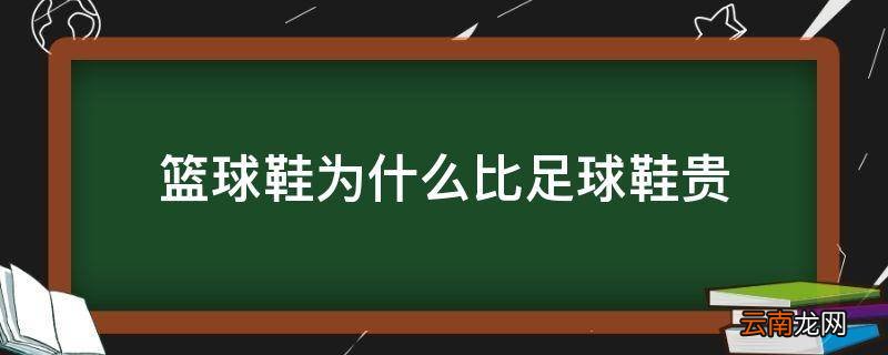 篮球鞋为什么比足球鞋贵