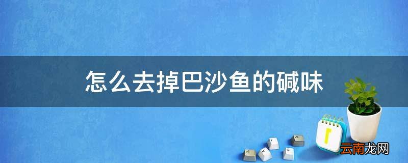 怎么去掉巴沙鱼的碱味