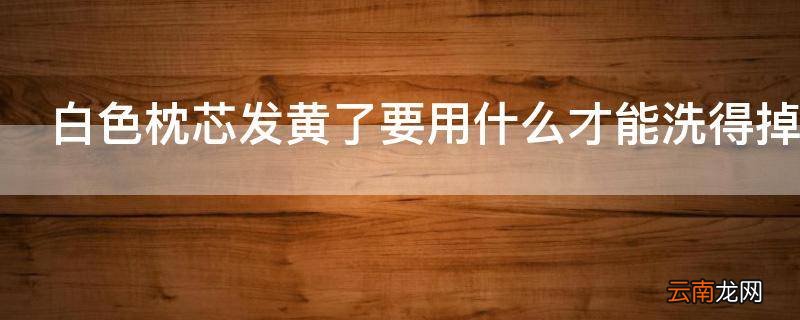 白色枕芯发黄了要用什么才能洗得掉