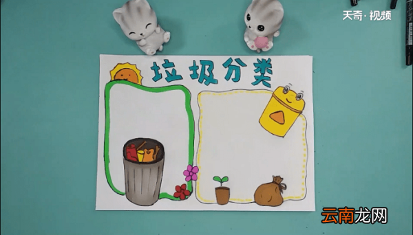 垃圾分类手抄报 垃圾分类画报