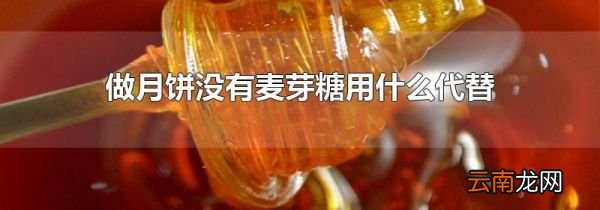 做月饼没有麦芽糖用什么代替