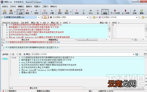 Beyond Compare合并文件教程