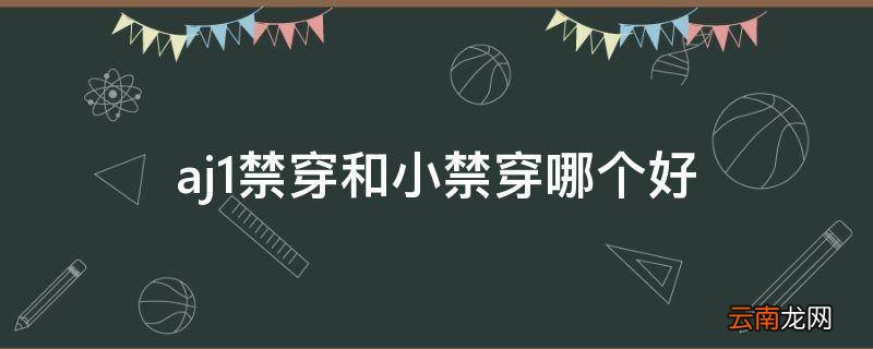 aj1禁穿和小禁穿哪个好