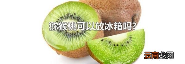 猕猴桃可以放冰箱吗?