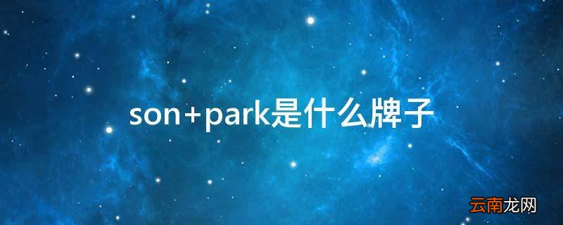 son park是什么牌子