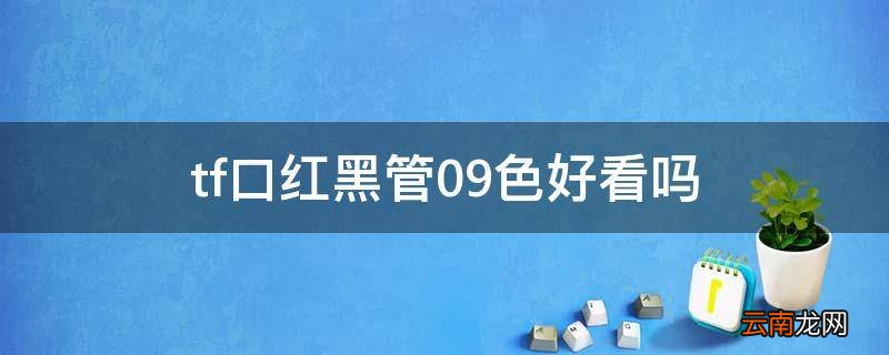 tf口红黑管09色好看吗