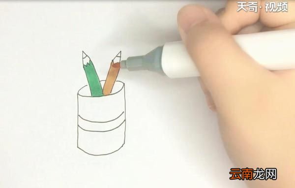 笔筒简笔画