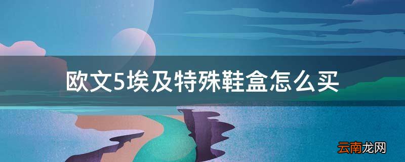 欧文5埃及特殊鞋盒怎么买